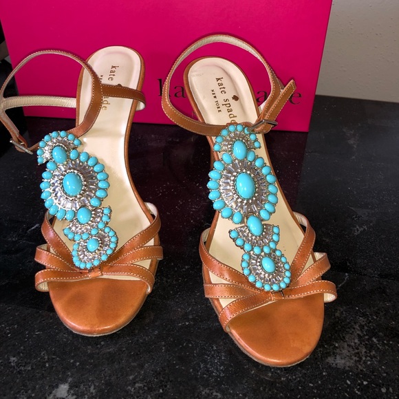 Kate Spade jeweled heels - Picture 1 of 8
